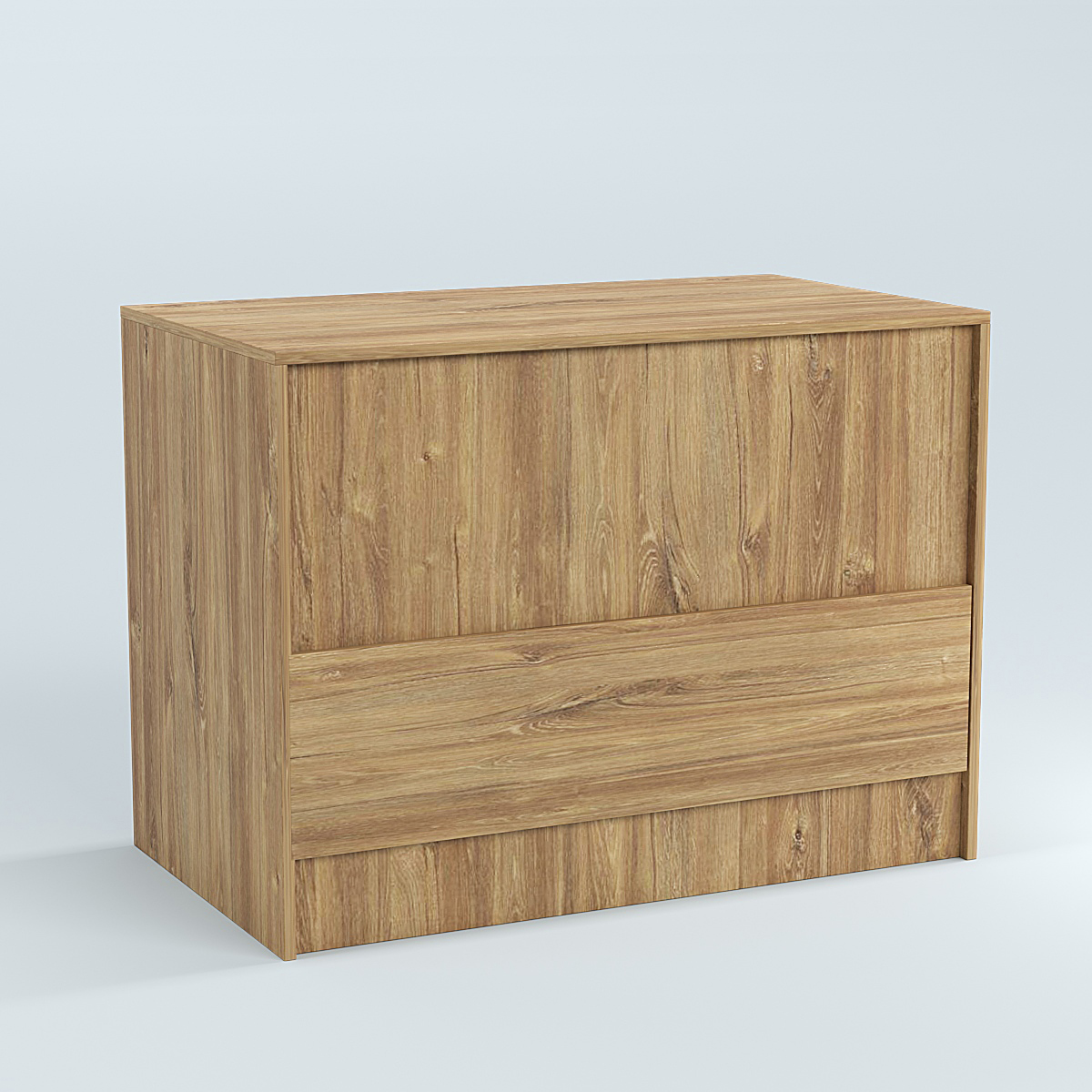 Стол-ресепшен серии ПРАЙМ №1Б Дуб Канзас коричневый