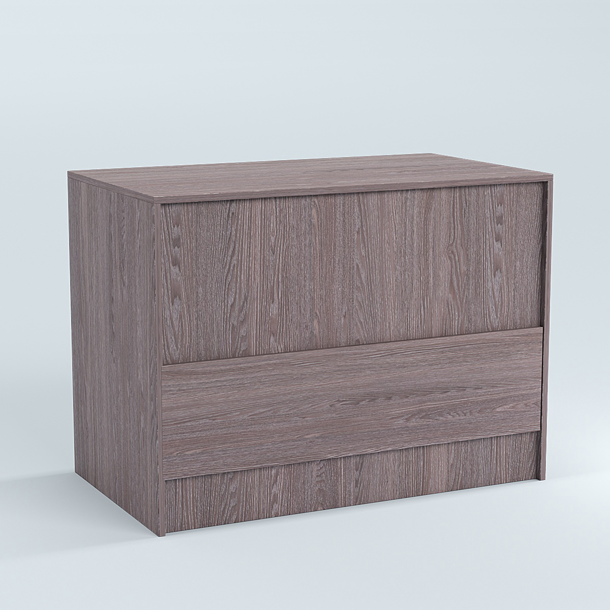 Стол-ресепшен серии ПРАЙМ №1Б Ясень Анкор темный