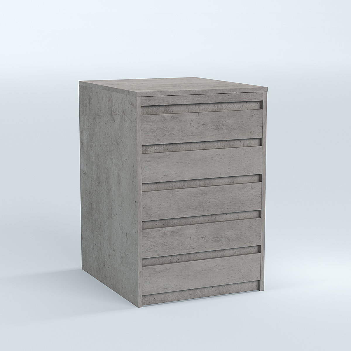 Стол-ресепшен серии ПРАЙМ №2А Бетон Чикаго светло-серый F186 ST9