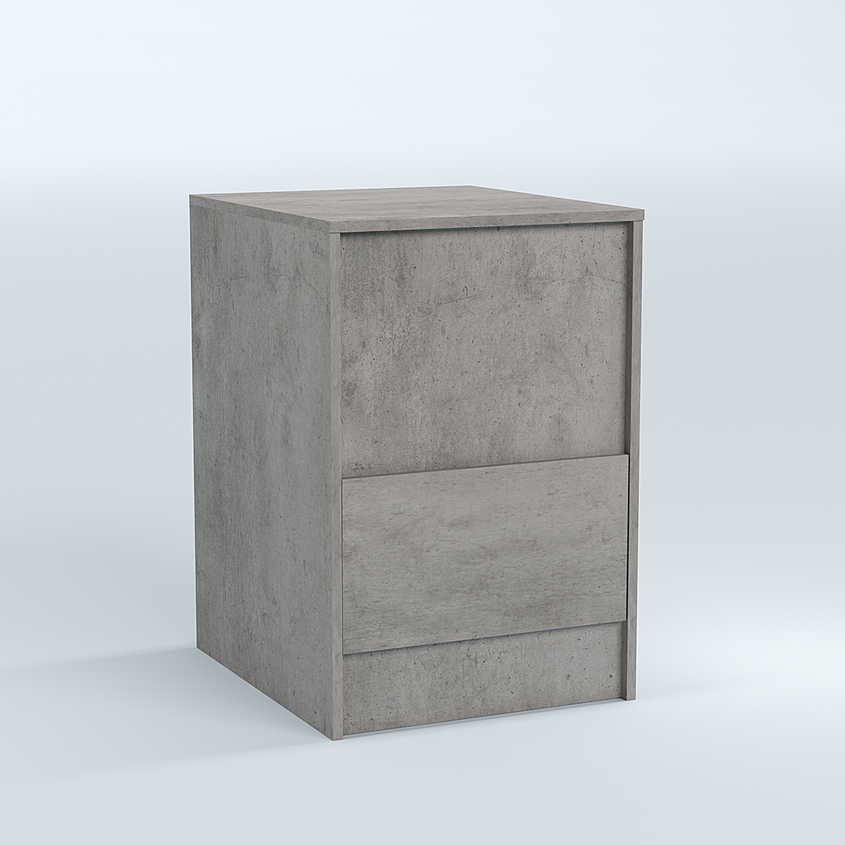 Стол-ресепшен серии ПРАЙМ №2Б Бетон Чикаго светло-серый F186 ST9