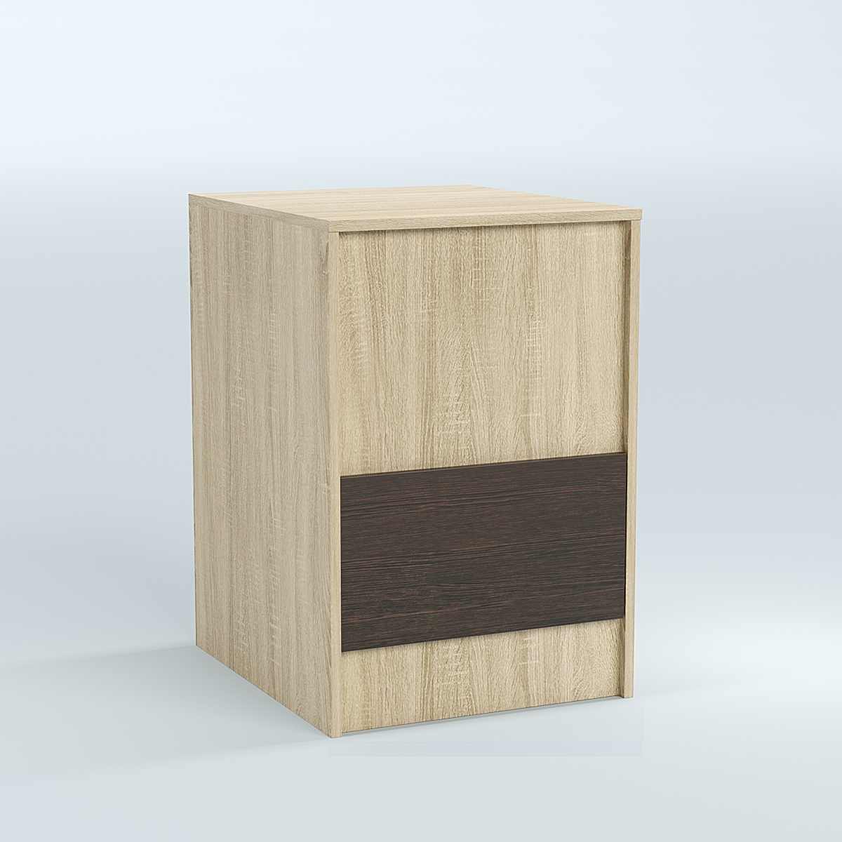 Стол-ресепшен серии ПРАЙМ №2Б Дуб Сонома + Дуб Венге