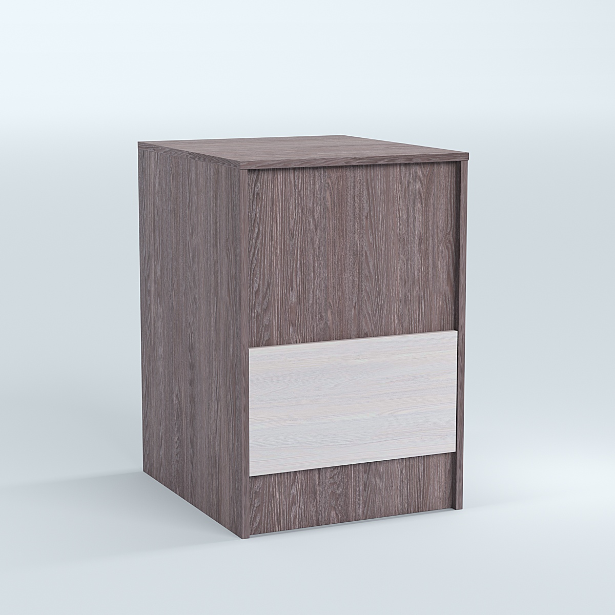 Стол-ресепшен серии ПРАЙМ №2Б Ясень Анкор темный + Ясень Анкор светлый