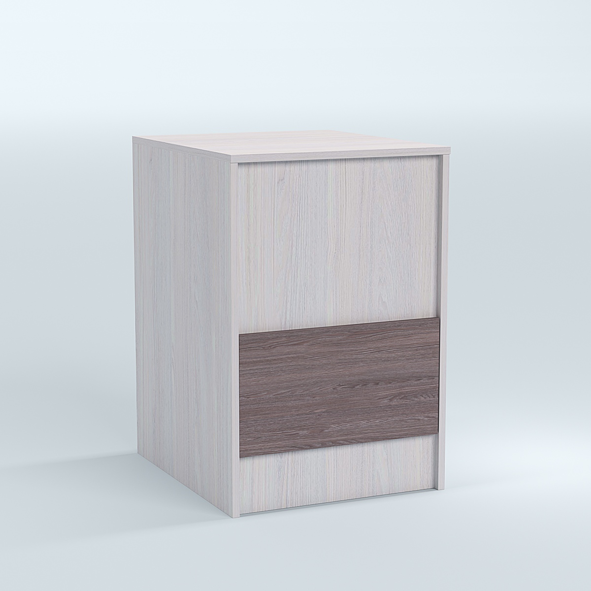 Стол-ресепшен серии ПРАЙМ №2Б Ясень Анкор светлый + Ясень Анкор темный