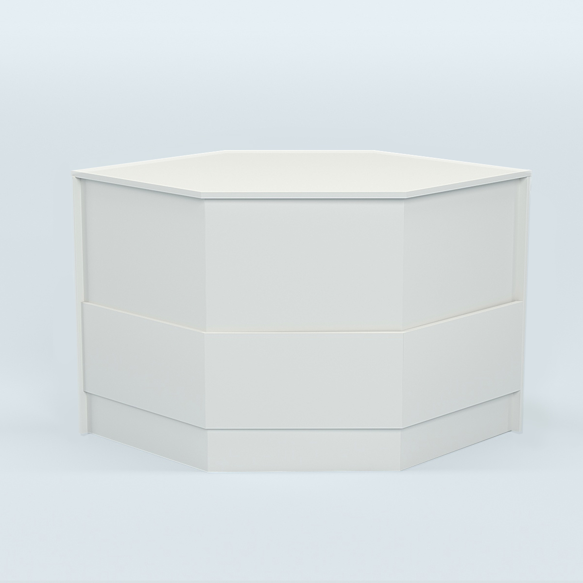 Стол-ресепшен серии ПРАЙМ №3Б угловой Белый