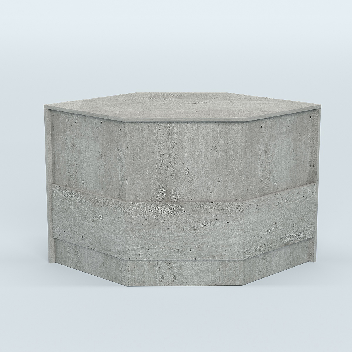 Стол-ресепшен серии ПРАЙМ №3Б угловой Метрополитан Грей