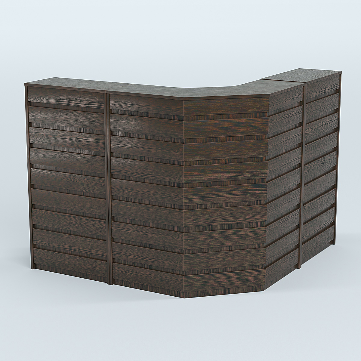 Ресепшен Г-образный серии ПРАЙМ №4А Дуб Венге