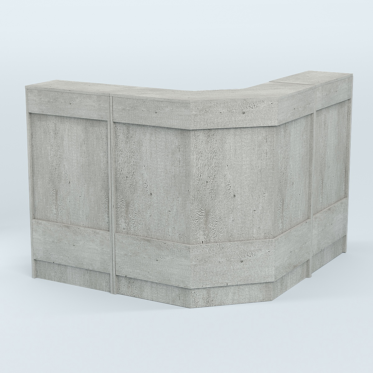 Ресепшен Г-образный серии ПРАЙМ №4Б Метрополитан Грей