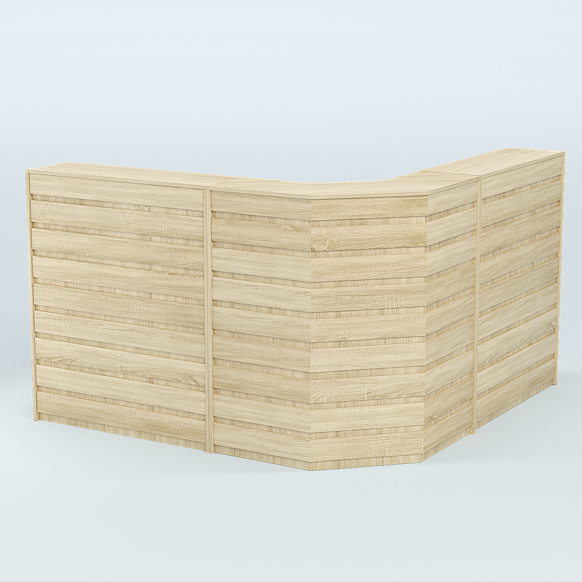 Ресепшен серии ПРАЙМ №5А угловой Дуб сонома