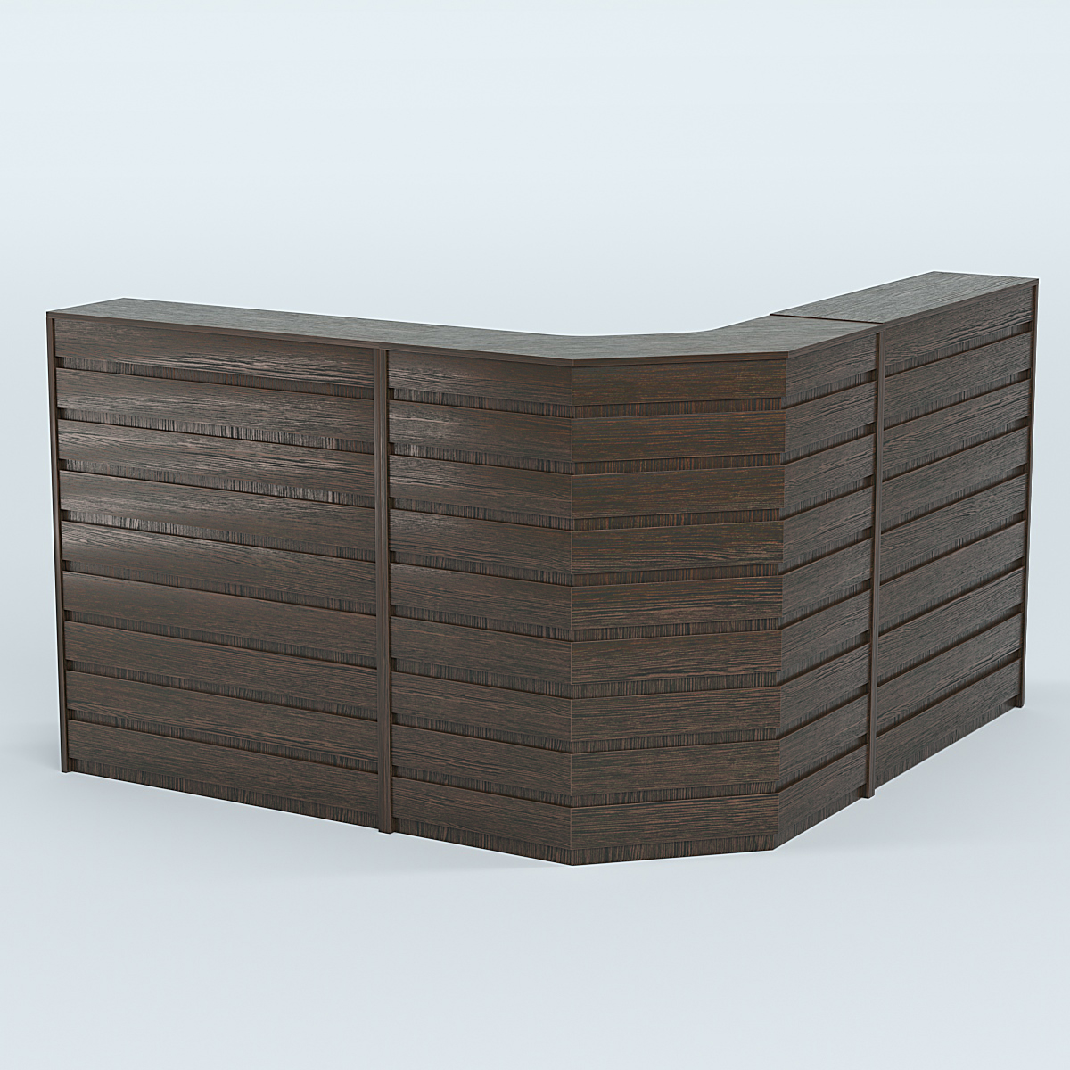 Ресепшен серии ПРАЙМ №5А угловой Дуб Венге