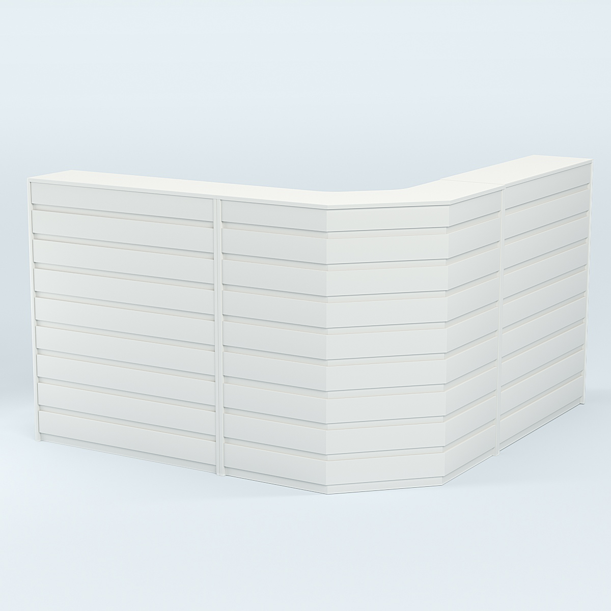 Ресепшен серии ПРАЙМ №5А угловой Белый