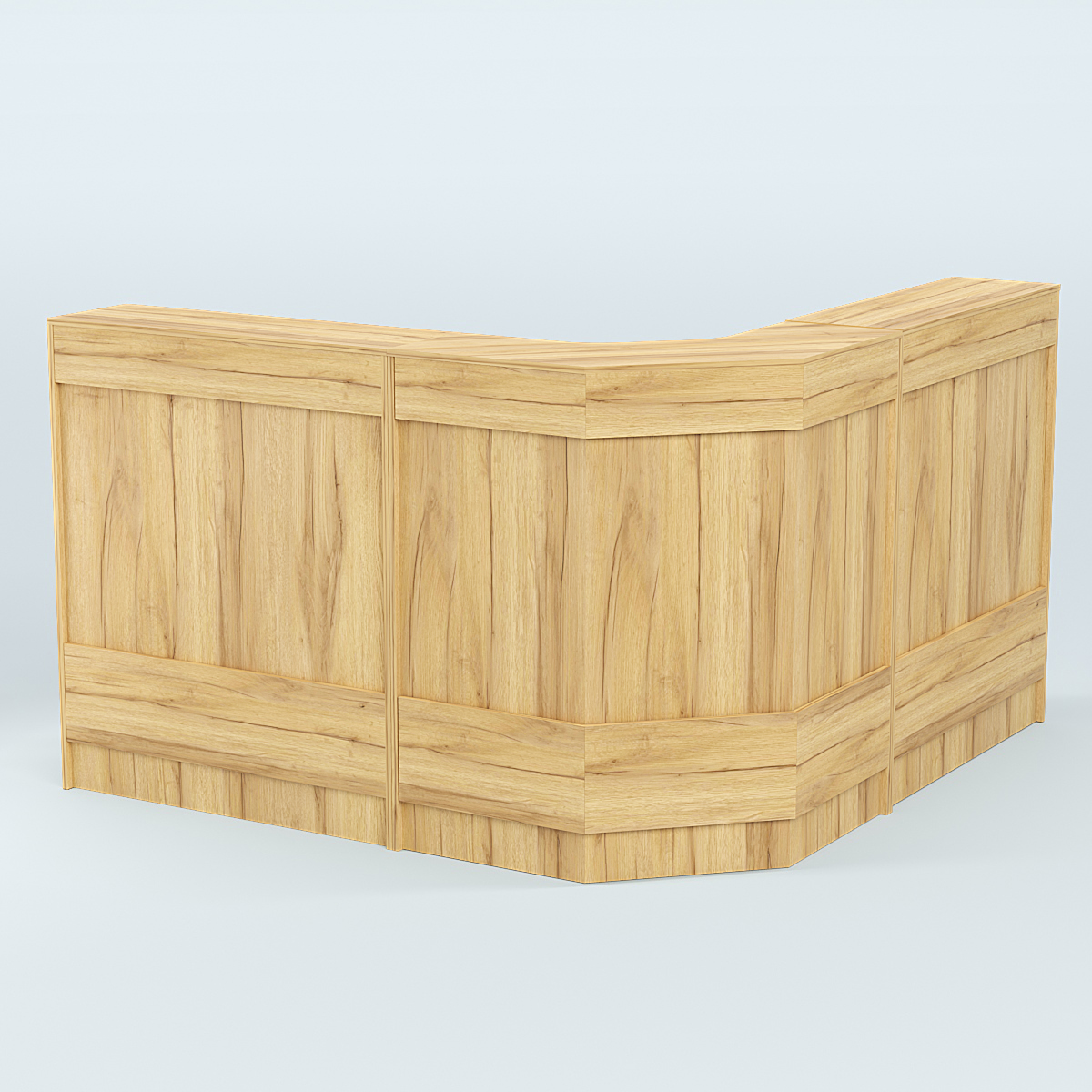 Ресепшен серии ПРАЙМ №5Б угловой Дуб Золотистый