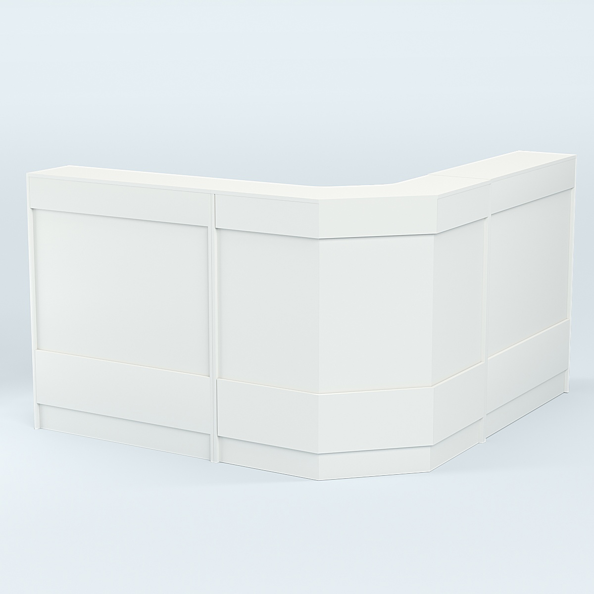 Ресепшен серии ПРАЙМ №5Б угловой Белый