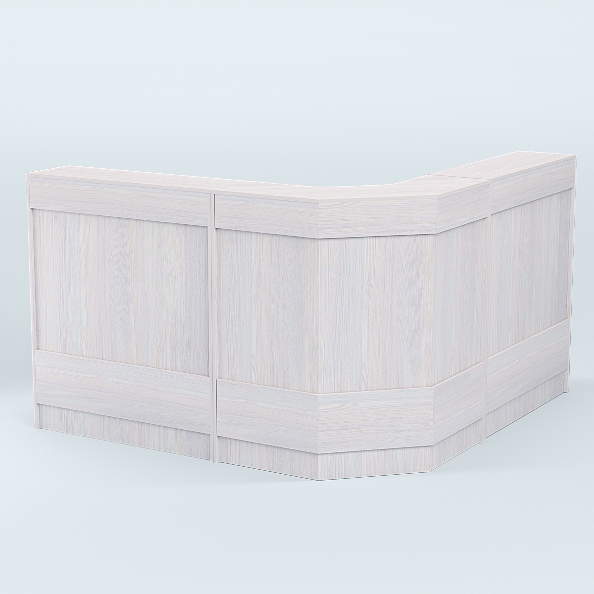 Ресепшен серии ПРАЙМ №5Б угловой Ясень Анкор светлый