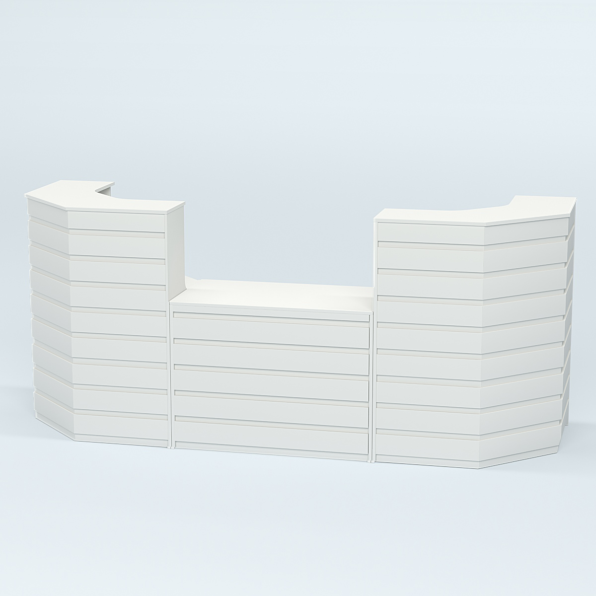 Ресепшен серии ПРАЙМ №7А со столом выдачи Белый