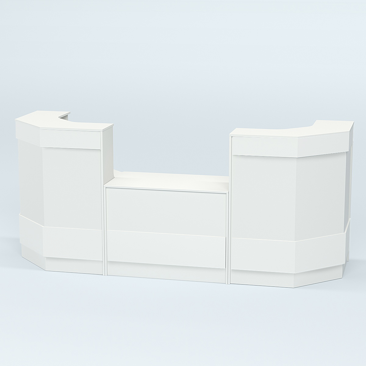 Ресепшен серии ПРАЙМ №7Б со столом выдачи Белый