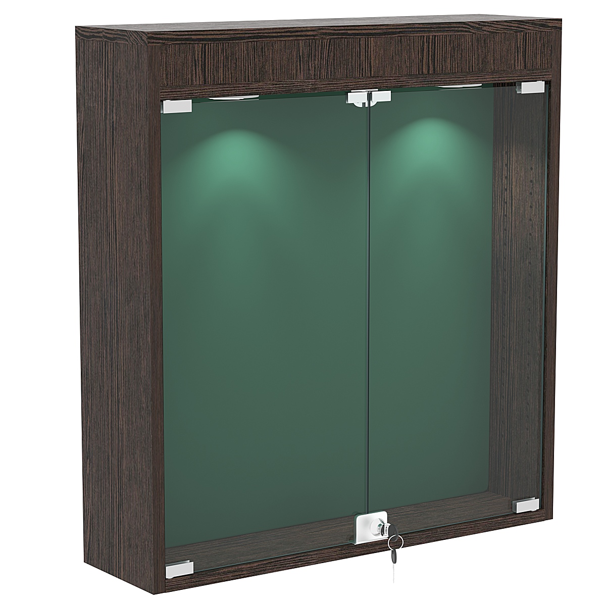 Витрина настенная БАРОН для медалей №1-3А  Дуб Венге + 10 Green