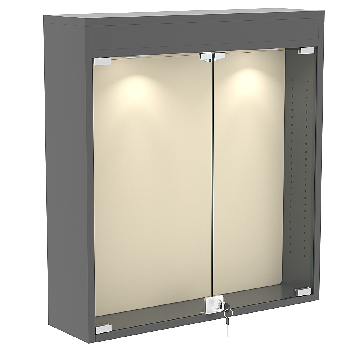 Витрина настенная БАРОН для медалей №1-3А  Темно-Серый + 01 Cream