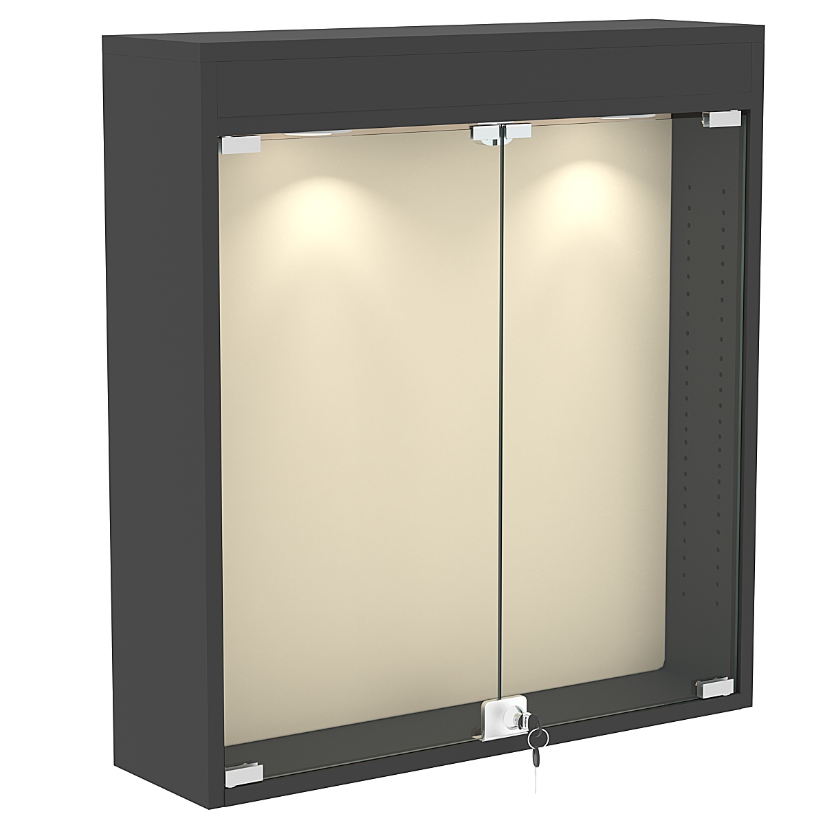 Витрина настенная БАРОН для медалей №1-3А  Черный + 01 Cream