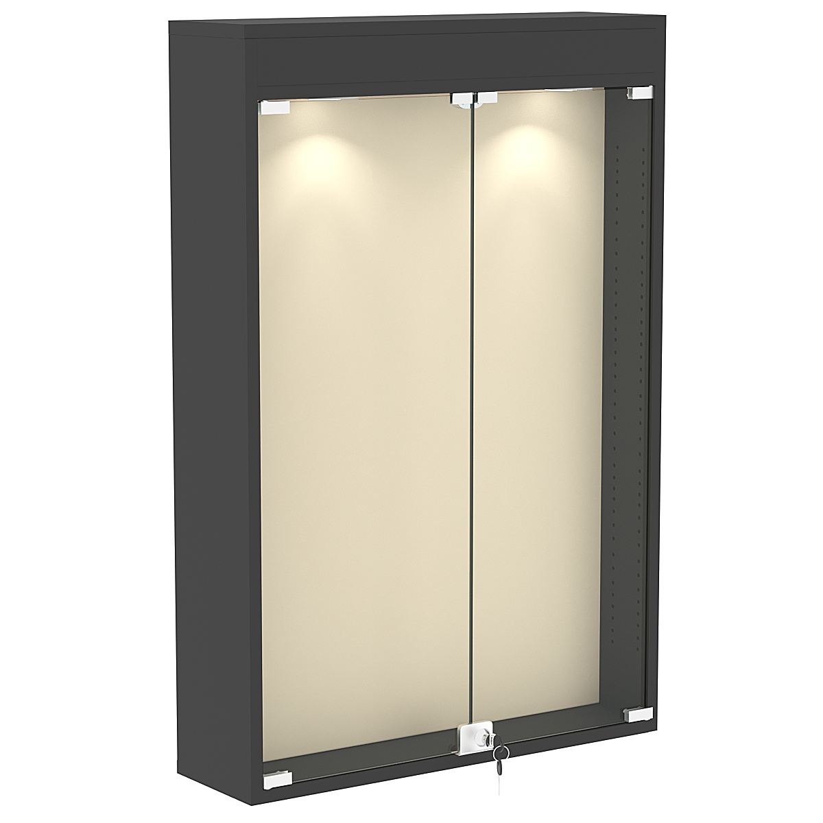 Витрина настенная БАРОН для медалей №2-3А Черный + 01 Cream