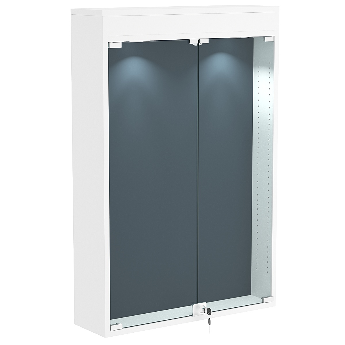 Витрина настенная БАРОН для медалей №2-3А Белый + + 11 Blue