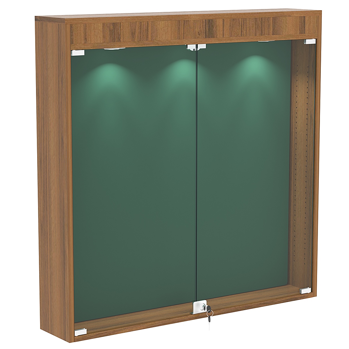 Витрина настенная БАРОН для медалей №4-4А Орех + 10 Green