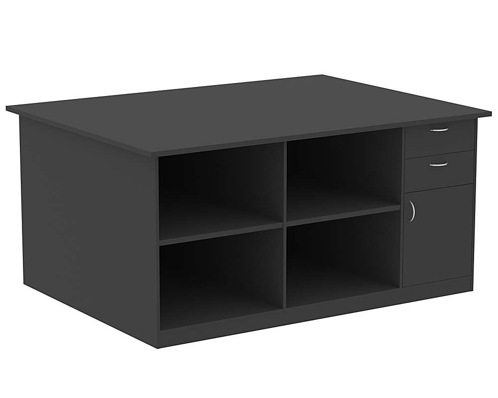 Стол для тканей №2-П (правосторонний) Черный