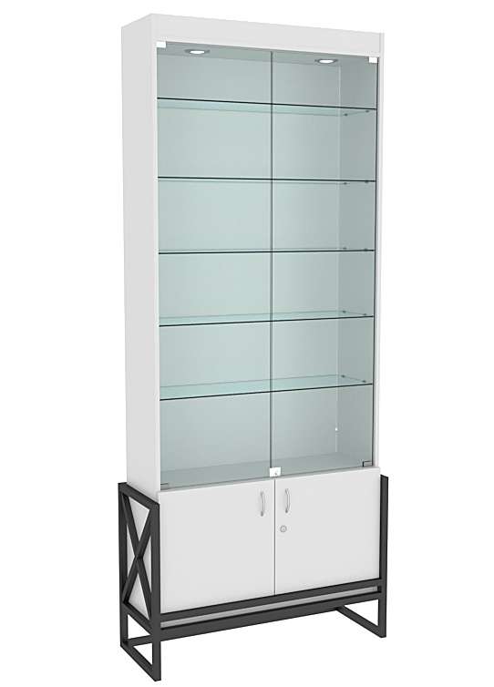 Витрина Лофт-Эконом №300-1-5п Серый