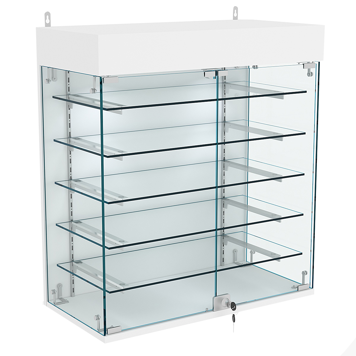 Витрина настенная НЕО №1А-2 с пятью полками Серый