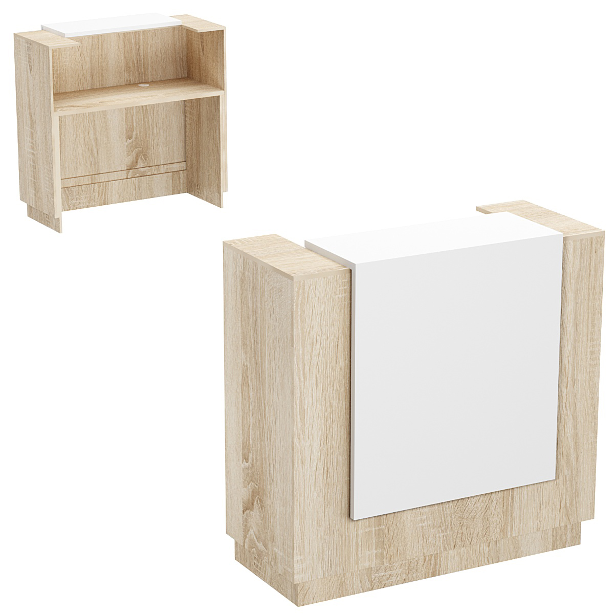 Ресепшен МОН №1 Дуб Сонома + Белый