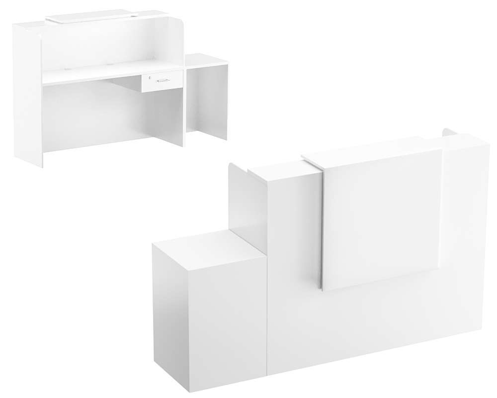 Ресепшен СОЛО №2А правосторонний Белый