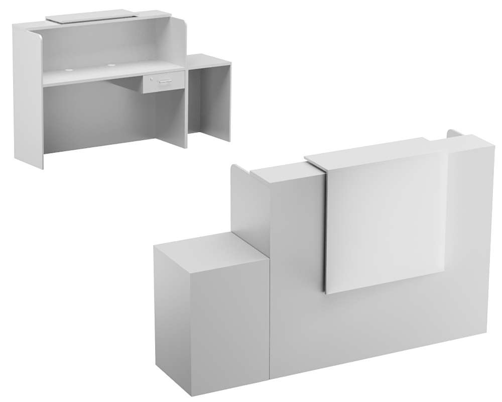 Ресепшен СОЛО №2А правосторонний Серый