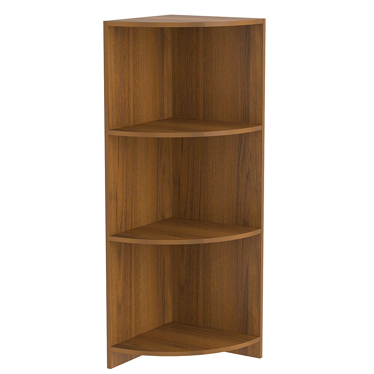 Стеллаж угловой из ДСП серии Эконом №7А-2У (внешний угол) Орех