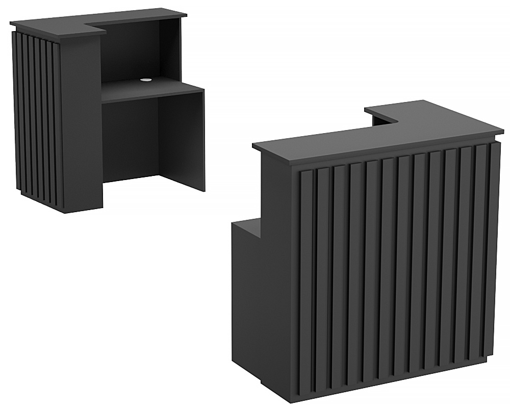 Стойка ресепшен ГРАУНД №3А (правосторонняя) Черный