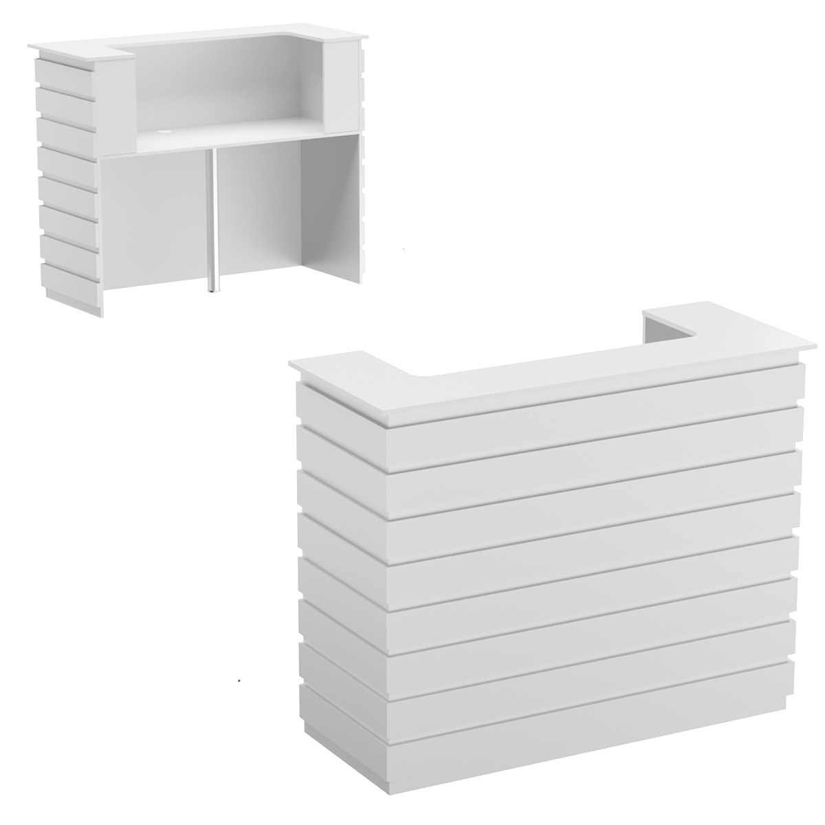 Стойка ресепшен ГРАУНД №4 Серый