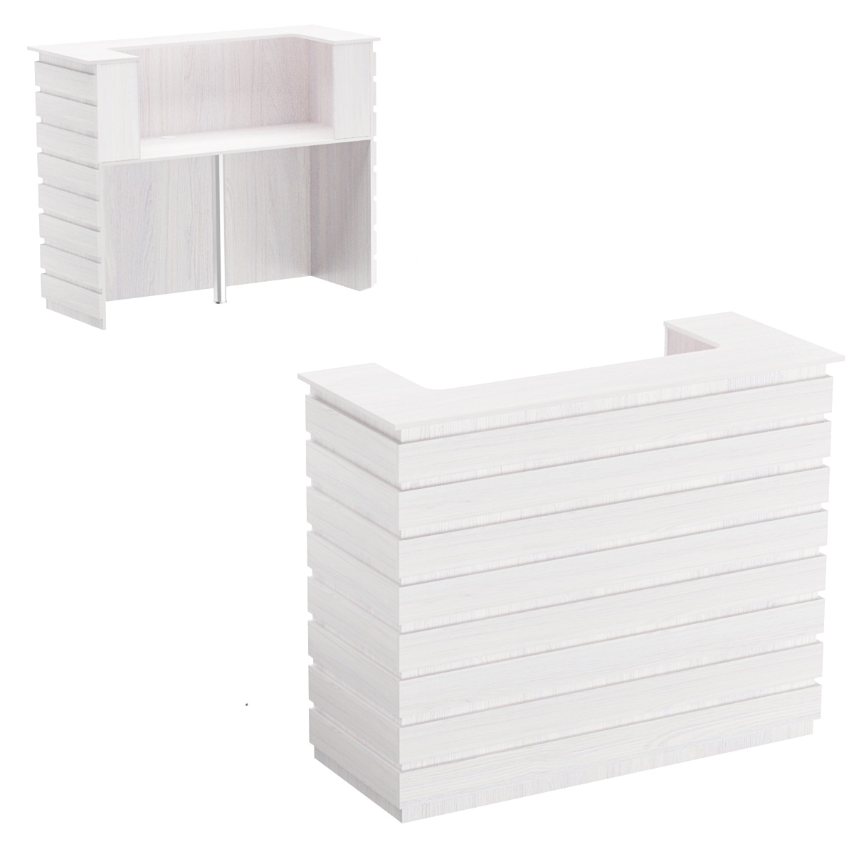 Стойка ресепшен ГРАУНД №4 Ясень Анкор светлый - U31104