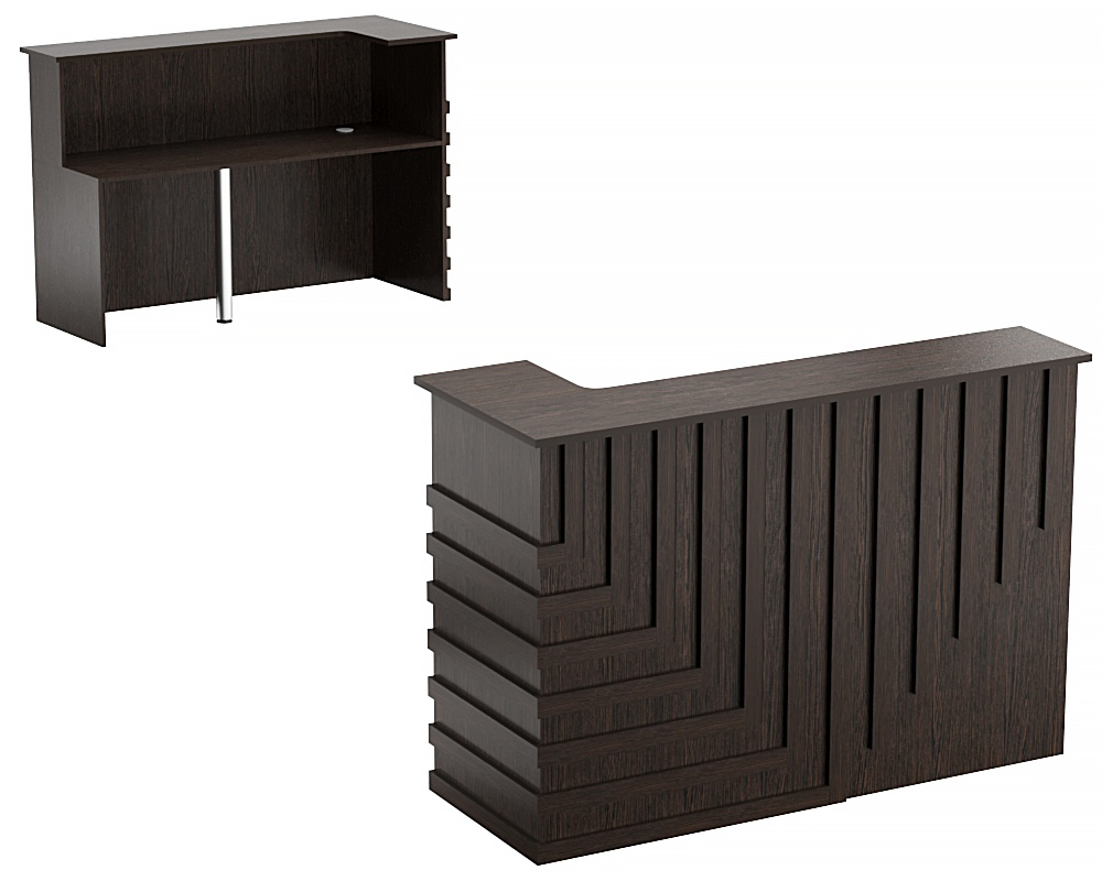 Стойка ресепшен ГРАУНД №5 Дуб Венге