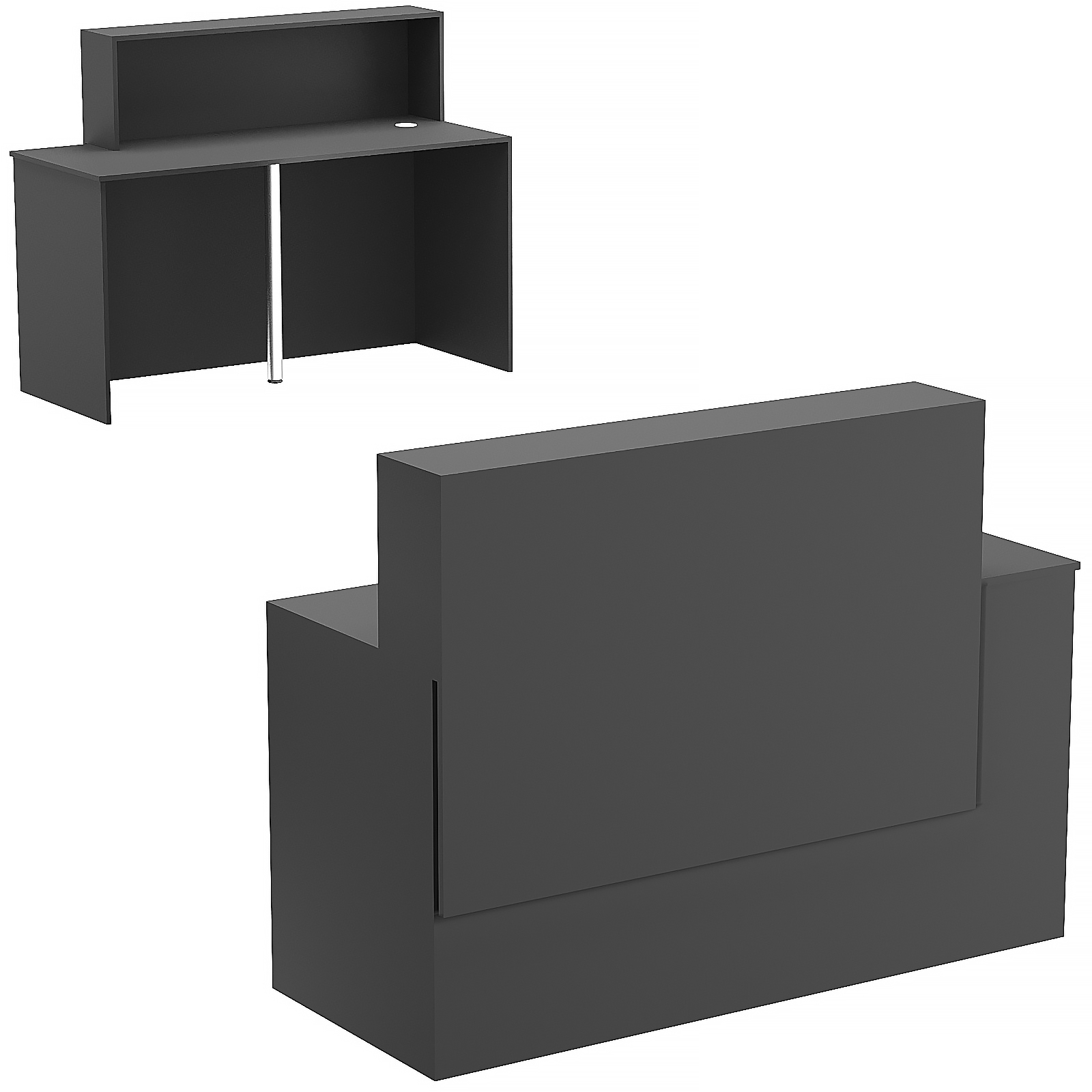 Стойка ресепшен ВЕРОНА №1 Черный