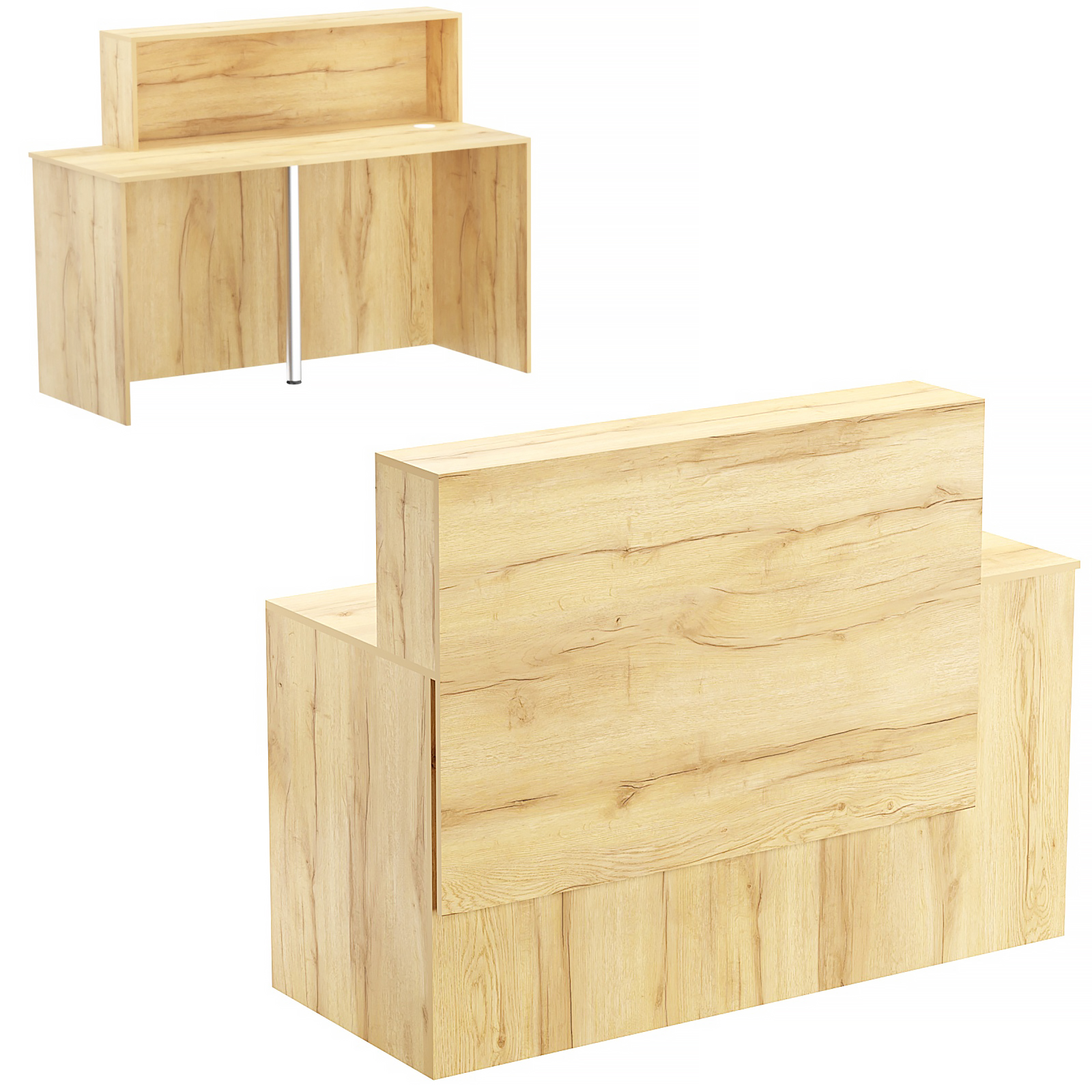 Стойка ресепшен ВЕРОНА №1 Дуб Золотистый