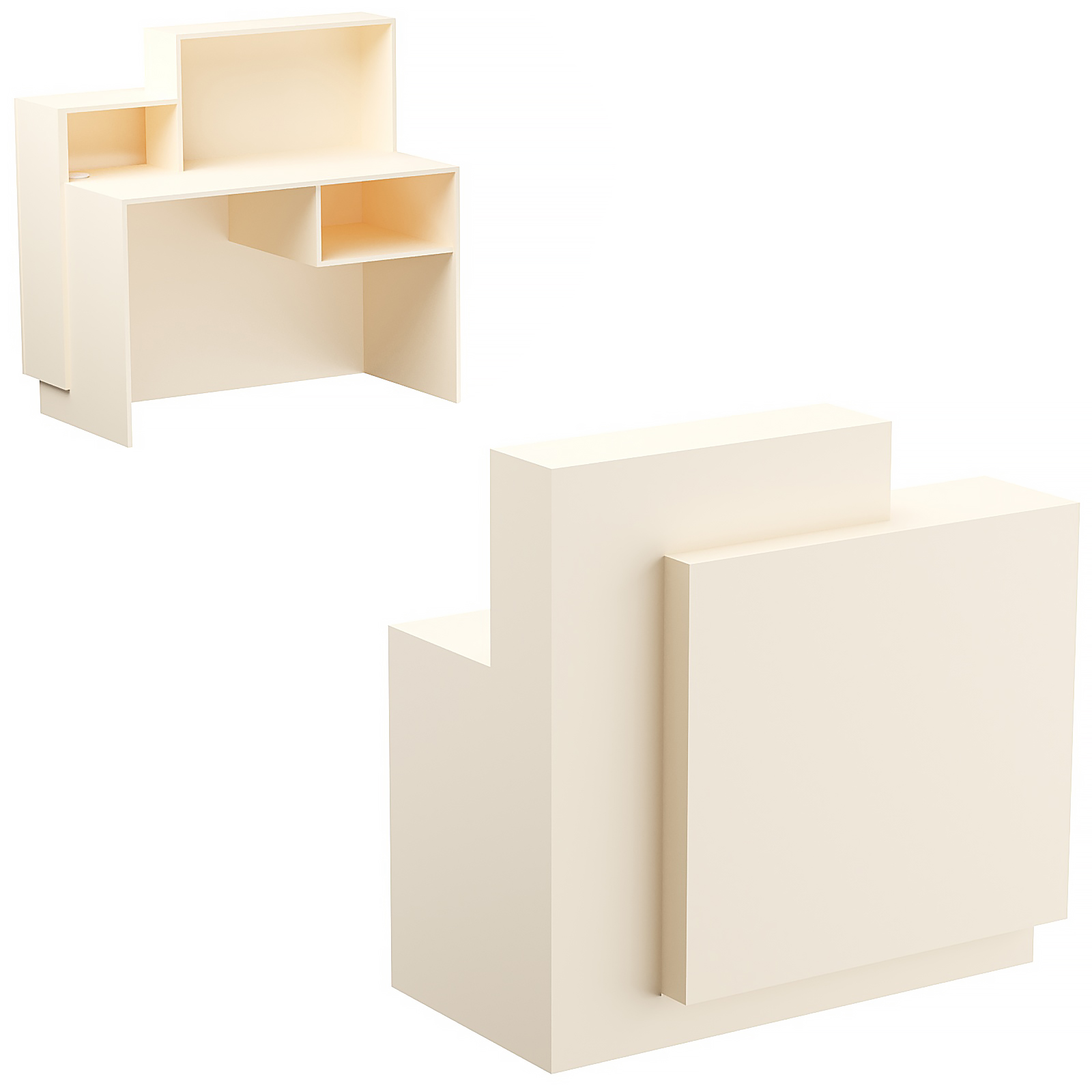 Стойка ресепшен ВЕРОНА №2 Крем Вайс