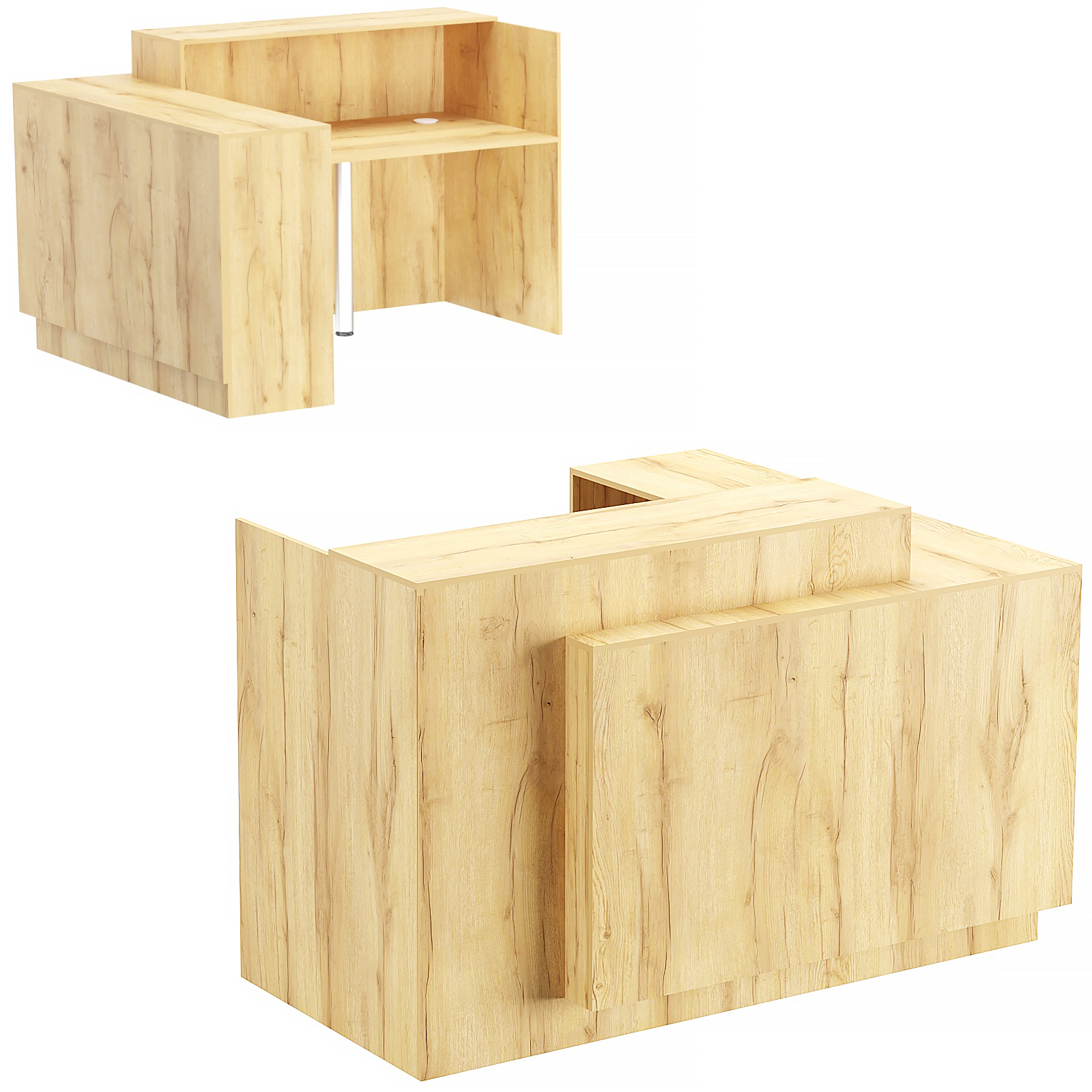 Стойка ресепшен ВЕРОНА №3 Дуб Золотистый