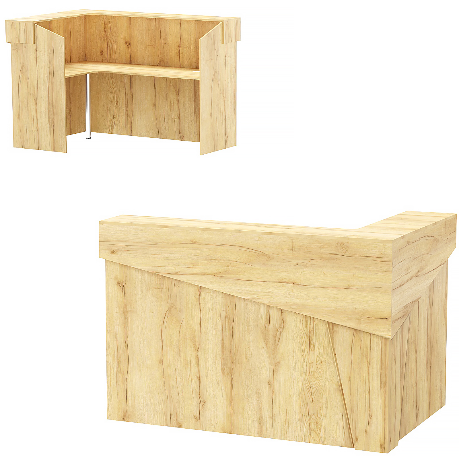 Стойка ресепшен АРТ №1 Дуб Золотистый