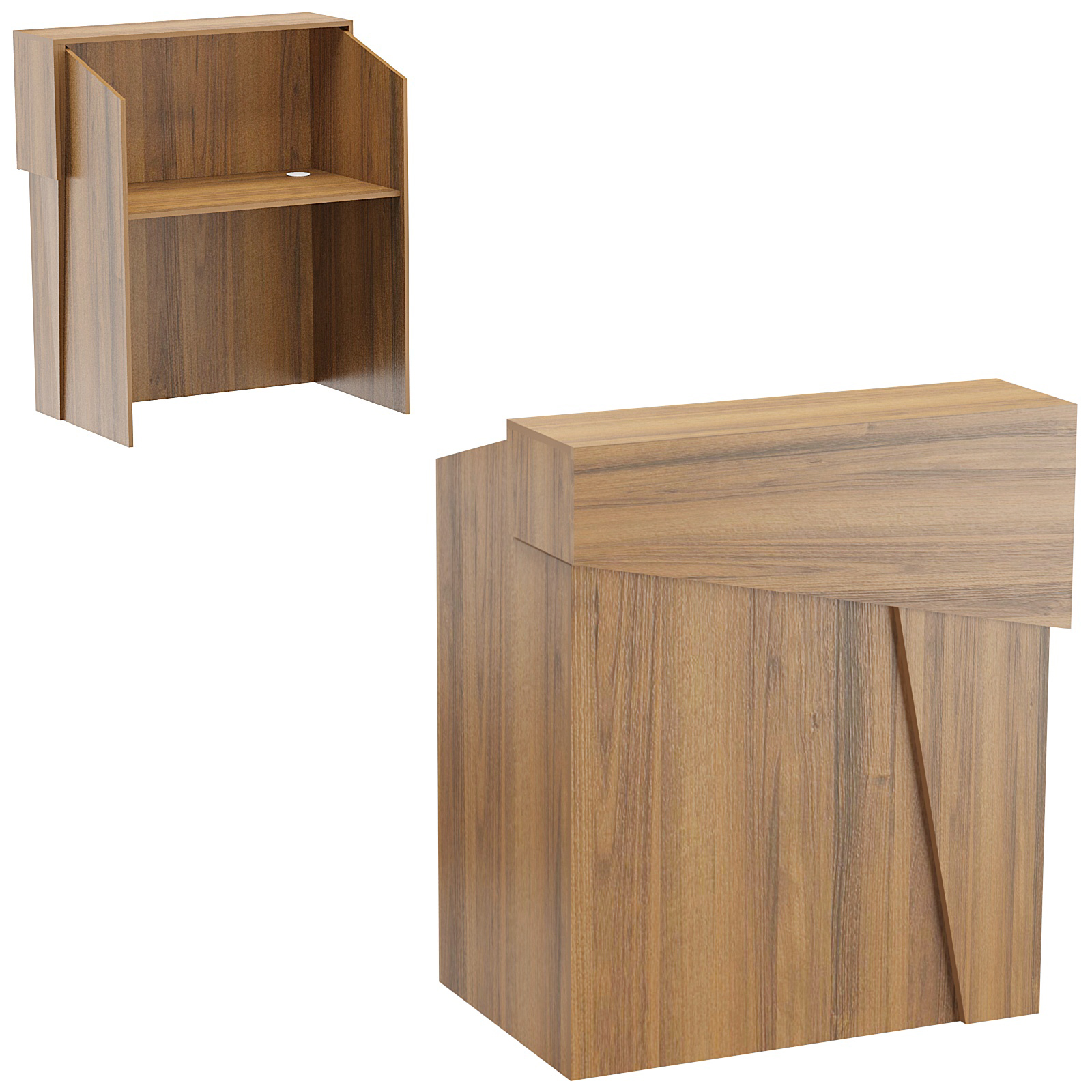 Стойка ресепшен АРТ №2 Орех