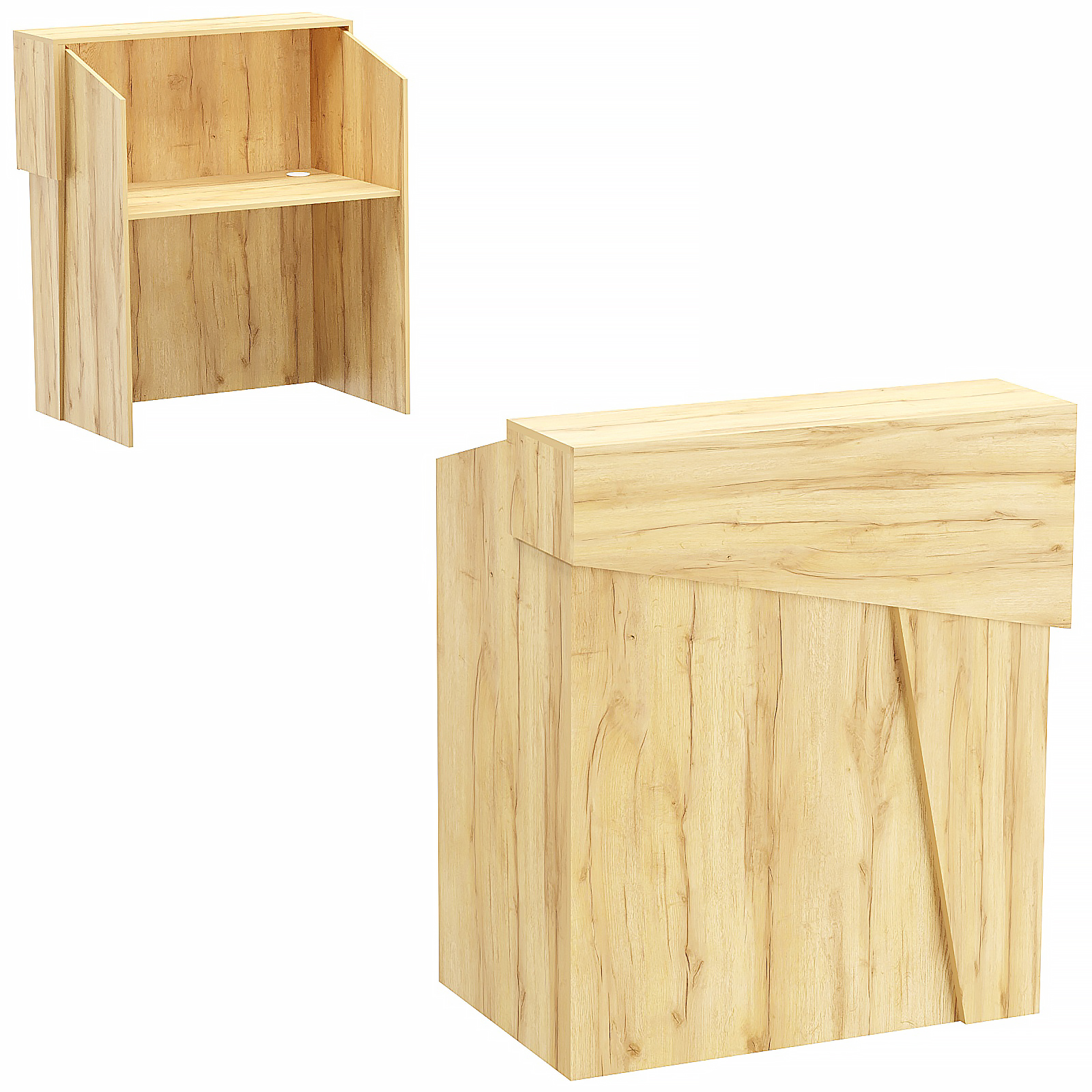 Стойка ресепшен АРТ №2 Дуб Золотистый