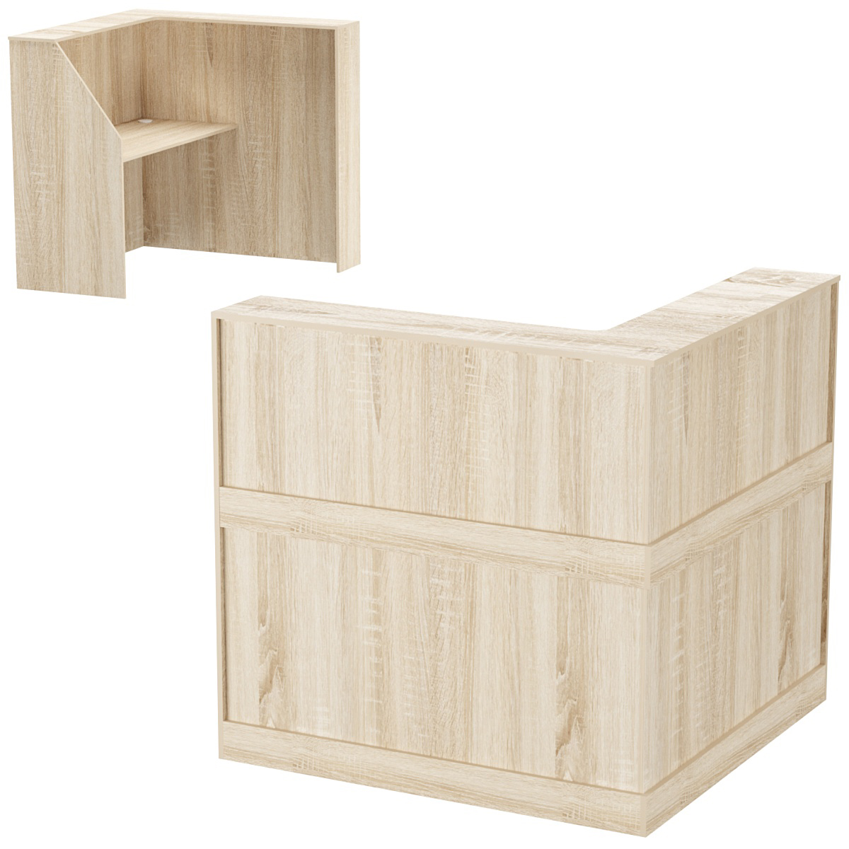 Стойка ресепшен ПРАКТИК №1Б левосторонняя Дуб Сонома