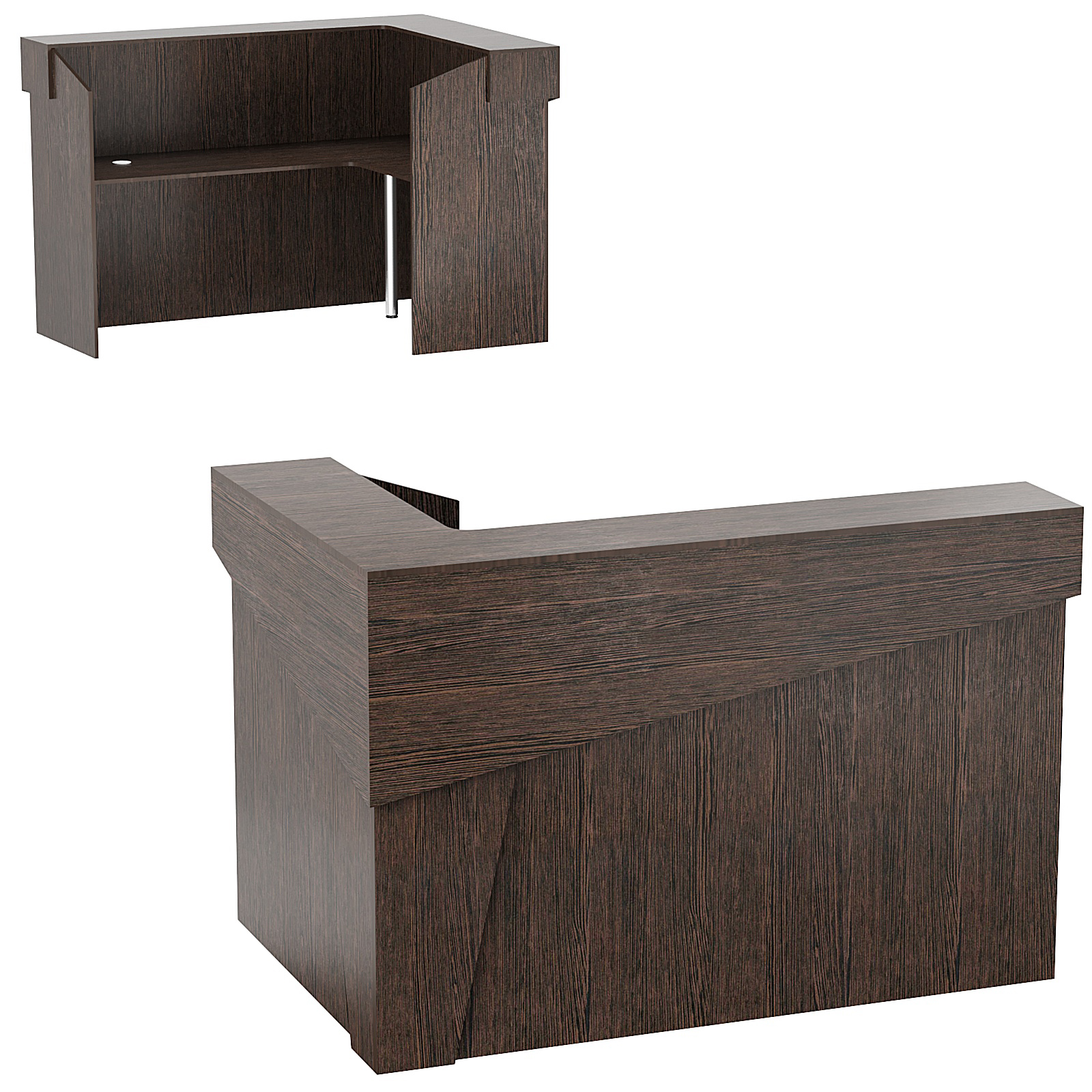 Стойка ресепшен АРТ №1A Дуб Венге