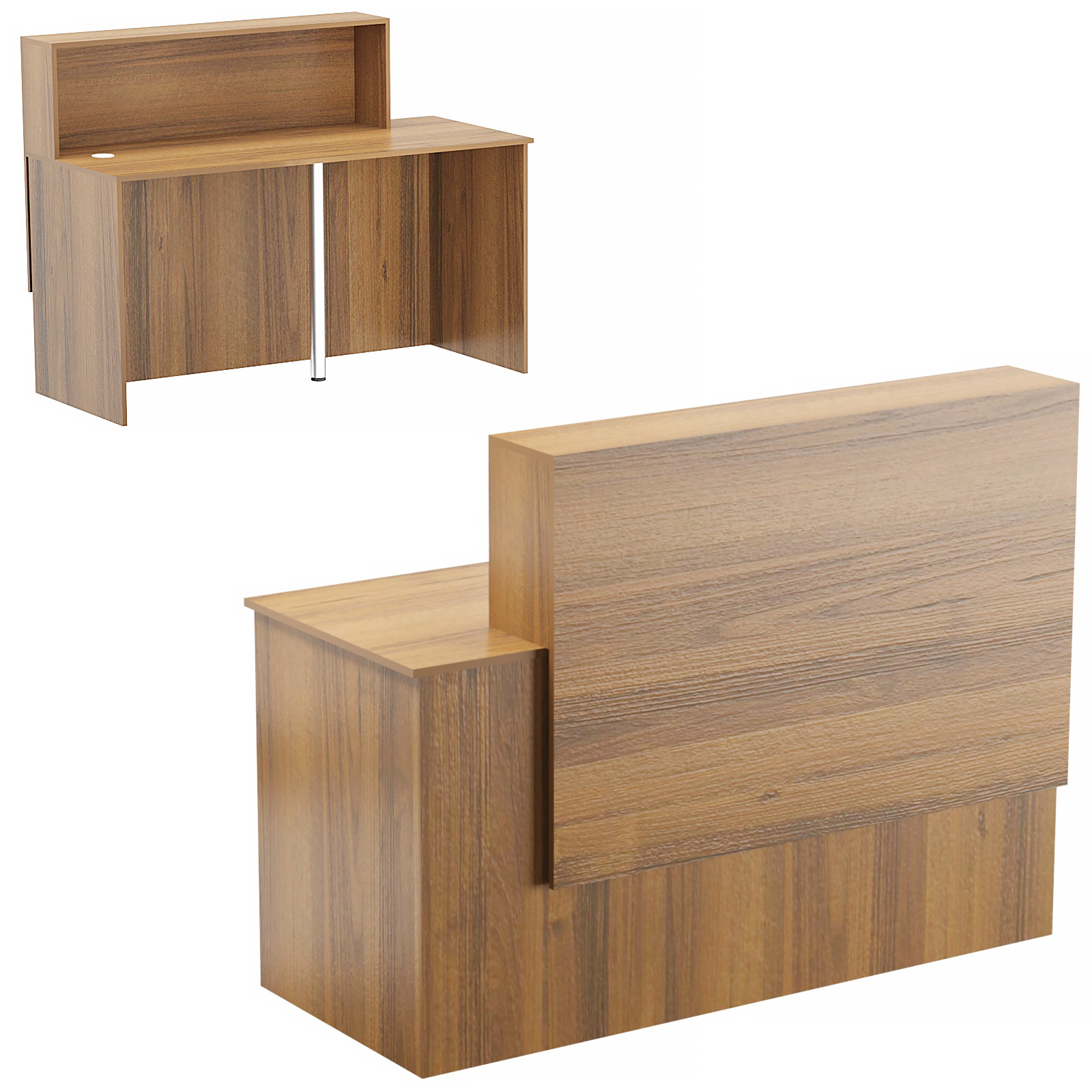 Стойка ресепшен ВЕРОНА №1А Орех