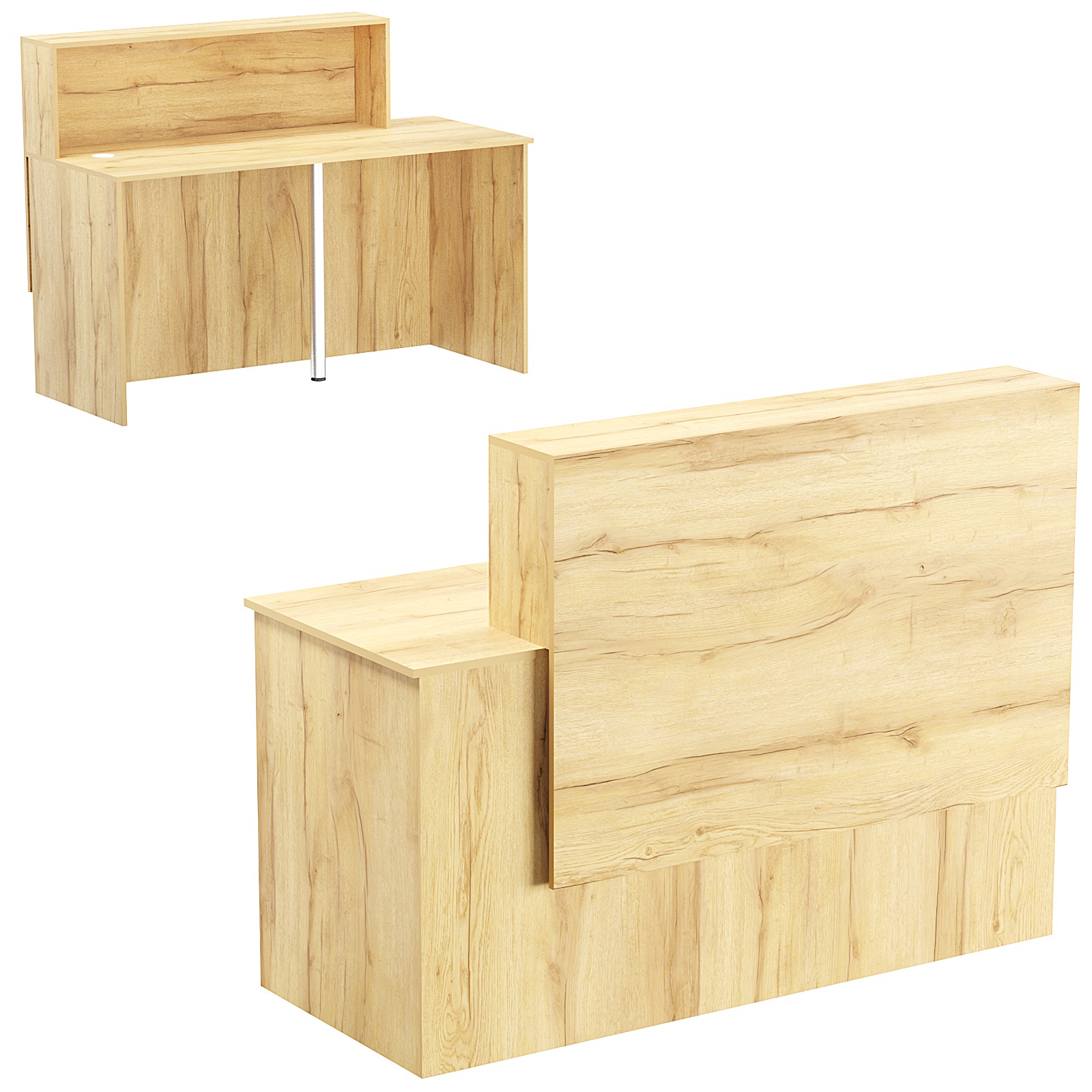 Стойка ресепшен ВЕРОНА №1А Дуб Золотистый