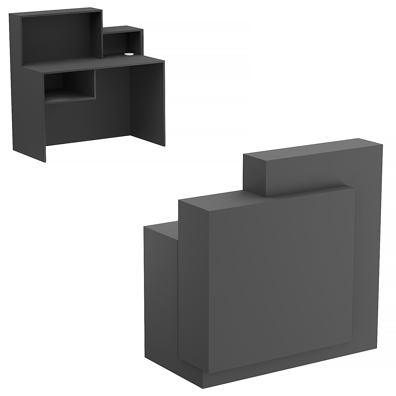 Стойка ресепшен ВЕРОНА №2А Черный