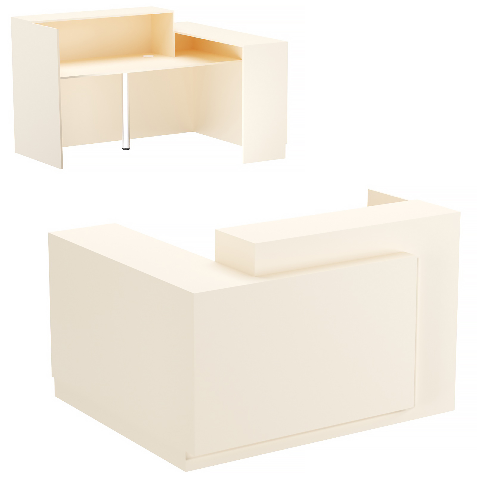 Стойка ресепшен ВЕРОНА №3А Крем Вайс