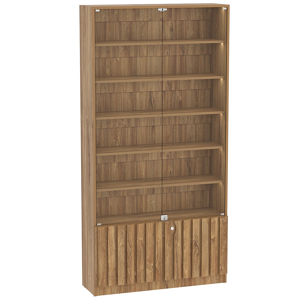 Витрина серии "Смок" №1 Дуб канзас коричневый Н1113 ST10